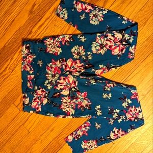 Time and Tru Women's Floral Print Skinnies